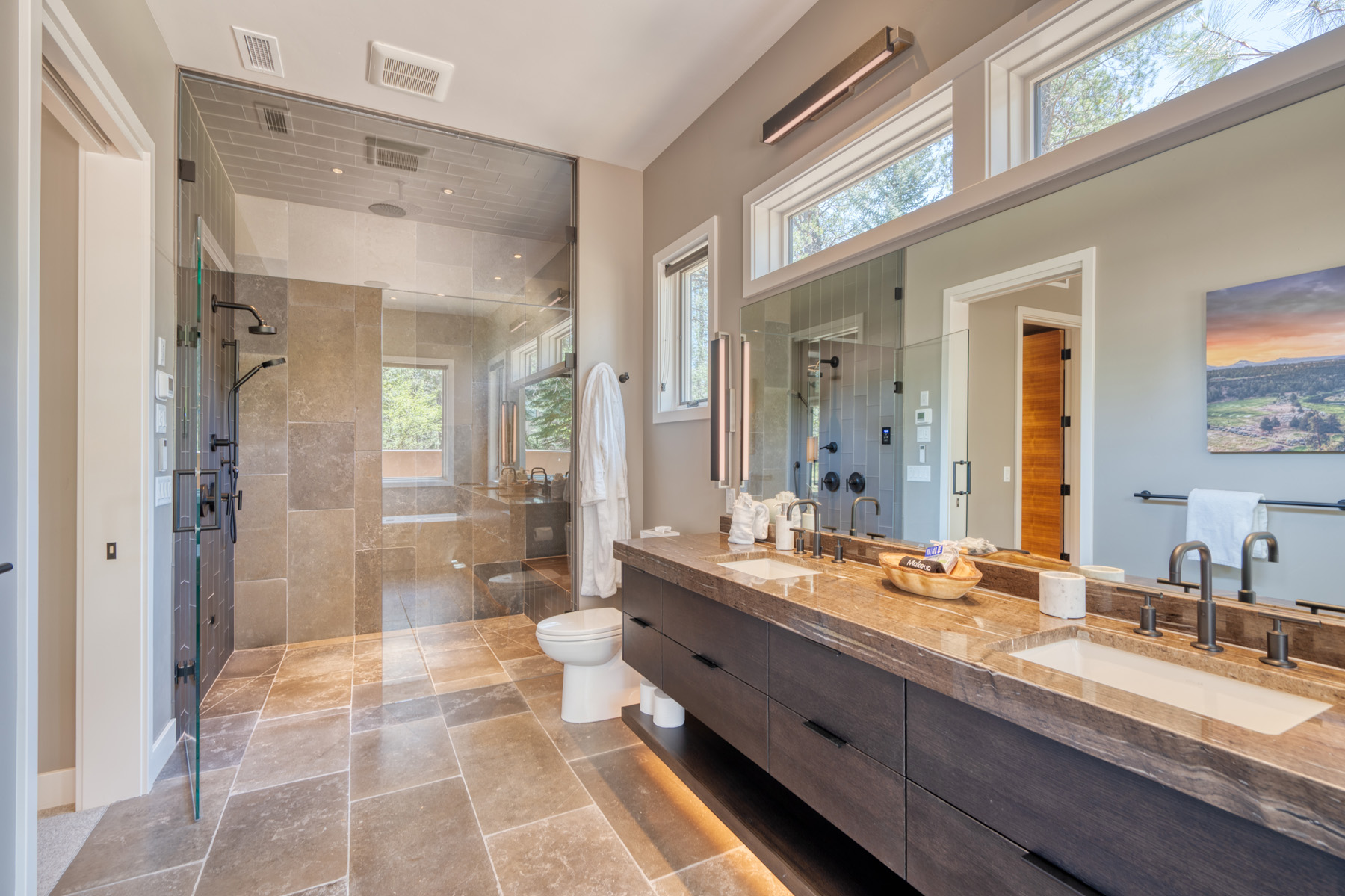 Primary bathroom rain shower